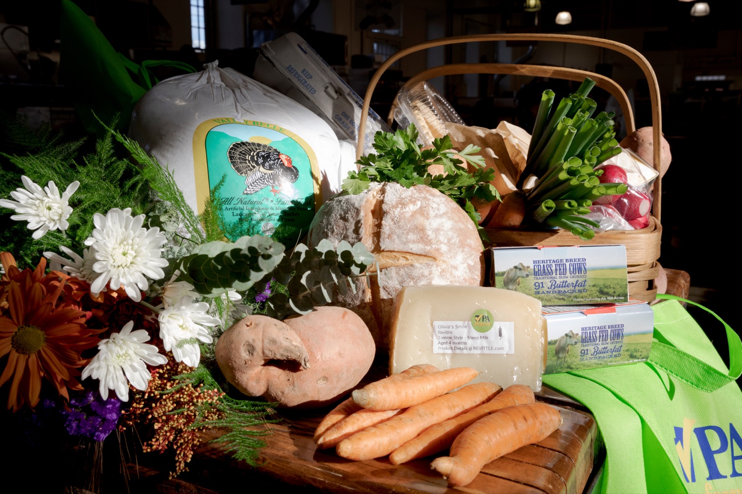 Purchases made by Pennsylvania Department of Agriculture Secretary Russell Redding and his wife, Nina, are pictured inside Broad Street Market on Thursday, November 21, 2019.<br><a href="https://filesource.amperwave.net/commonwealthofpa/photo/17546_AGRIC_Buy_Local_NK_021.JPG" target="_blank">⇣ Download Photo</a>
