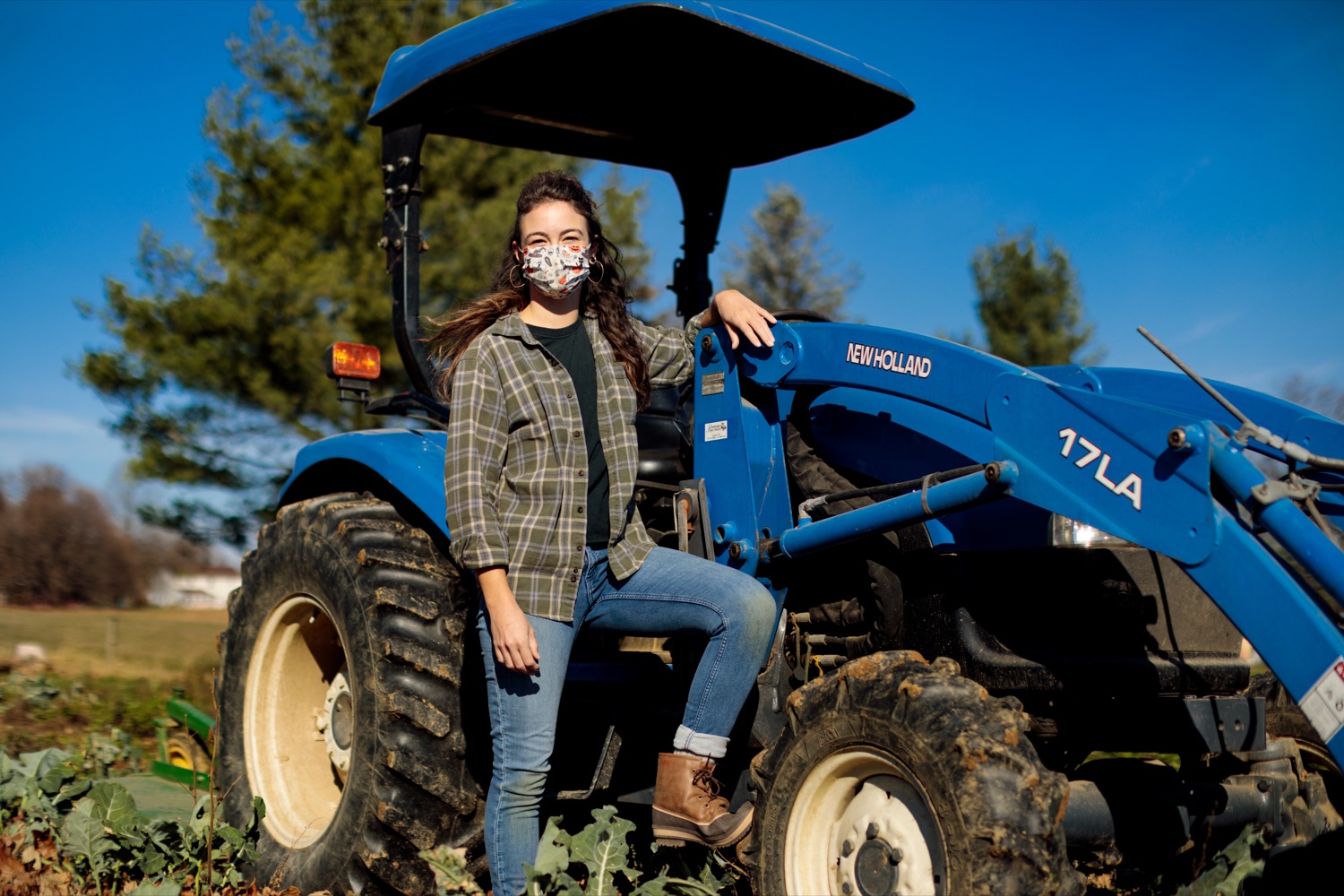 Jessi Lee Ross, 30, farm hand with Crooked Row Farm, poses for a photograph on the farm in Orefield on Friday, November 20, 2020.<br><a href="https://filesource.amperwave.net/commonwealthofpa/photo/18325_AGRIC_Farm_Show_NK_009.jpg" target="_blank">⇣ Download Photo</a>