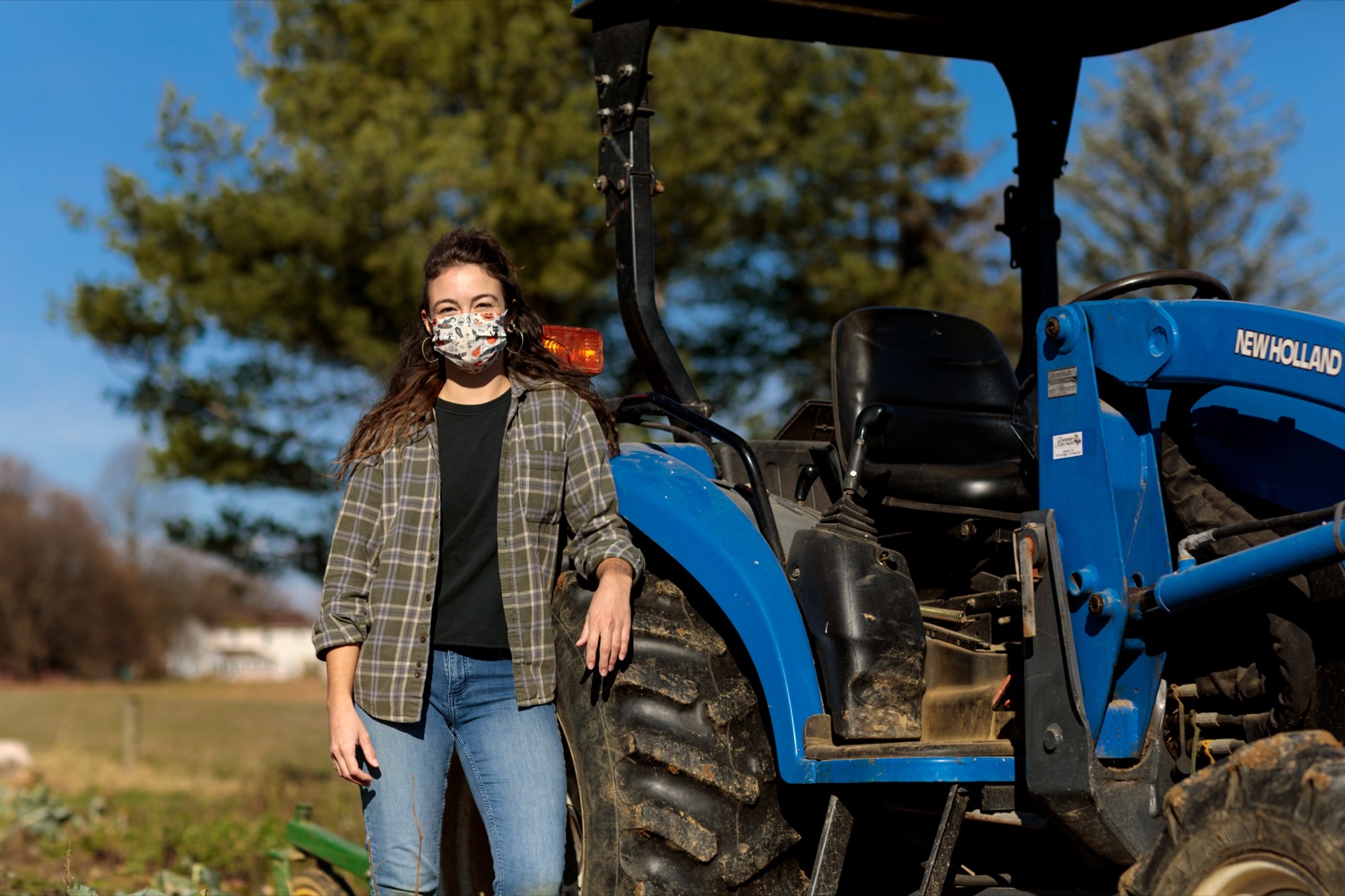 Jessi Lee Ross, 30, farm hand with Crooked Row Farm, poses for a photograph on the farm in Orefield on Friday, November 20, 2020.<br><a href="https://filesource.amperwave.net/commonwealthofpa/photo/18325_AGRIC_Farm_Show_NK_016.jpg" target="_blank">⇣ Download Photo</a>