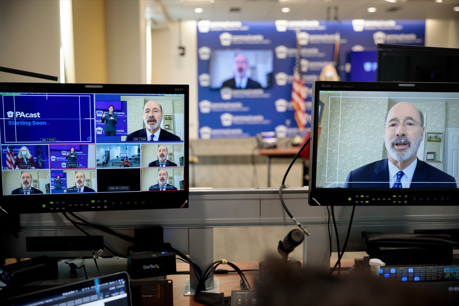 Governor Tom Wolf speaks during a press conference inside PEMA headquarters on Wednesday, Dec. 30, 2020.<br><a href="https://filesource.amperwave.net/commonwealthofpa/photo/18455_GOV_Covid_Update_NK_007.jpg" target="_blank">⇣ Download Photo</a>