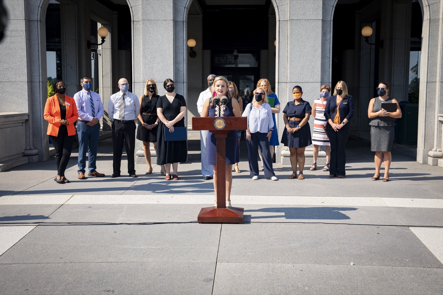 Jane Clements, Chief Executive Officer of Feeding Pennsylvania, discusses her organizations goals in ending food insecurity in Pennsylvania, in Harrisburg, PA on September 15, 2021.<br><a href="https://filesource.amperwave.net/commonwealthofpa/photo/19104_dhs_hungerAction_cz_02.JPG" target="_blank">⇣ Download Photo</a>