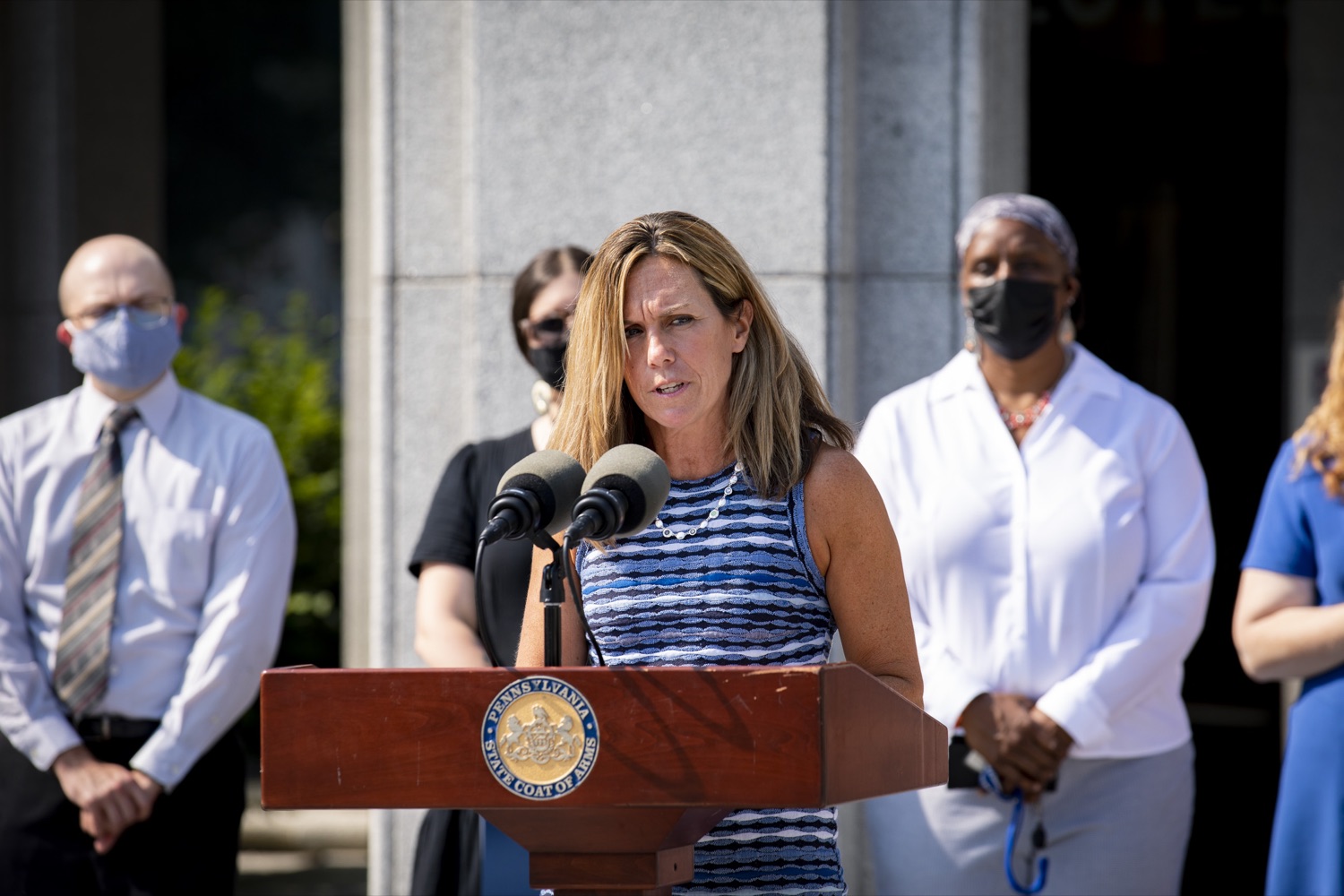 Vonda Ramp, State Director of Child Nutrition Programs with the Department of Education, addresses the need to fight childhood hunger, in Harrisburg, PA on September 15, 2021.<br><a href="https://filesource.amperwave.net/commonwealthofpa/photo/19104_dhs_hungerAction_cz_14.JPG" target="_blank">⇣ Download Photo</a>
