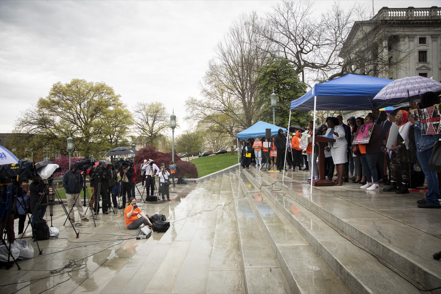 Rep. Joanna McClinton calls for legislative action to save lives against gun violence, in Harrisburg, PA on April 26, 2022.<br><a href="https://filesource.amperwave.net/commonwealthofpa/photo/20782_gov_ceaseFirePA_06.JPG" target="_blank">⇣ Download Photo</a>