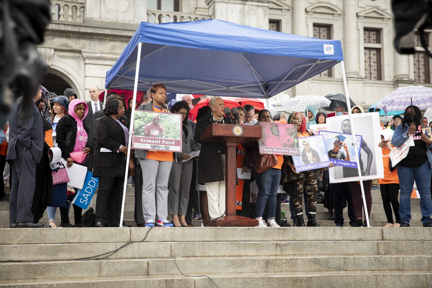 Wanda Williams, Mayor of Harrisburg, who lost a granddaughter to gun violence, calls for legislative action to save lives against gun violence, in Harrisburg, PA on April 26, 2022.<br><a href="https://filesource.amperwave.net/commonwealthofpa/photo/20782_gov_ceaseFirePA_07.JPG" target="_blank">⇣ Download Photo</a>