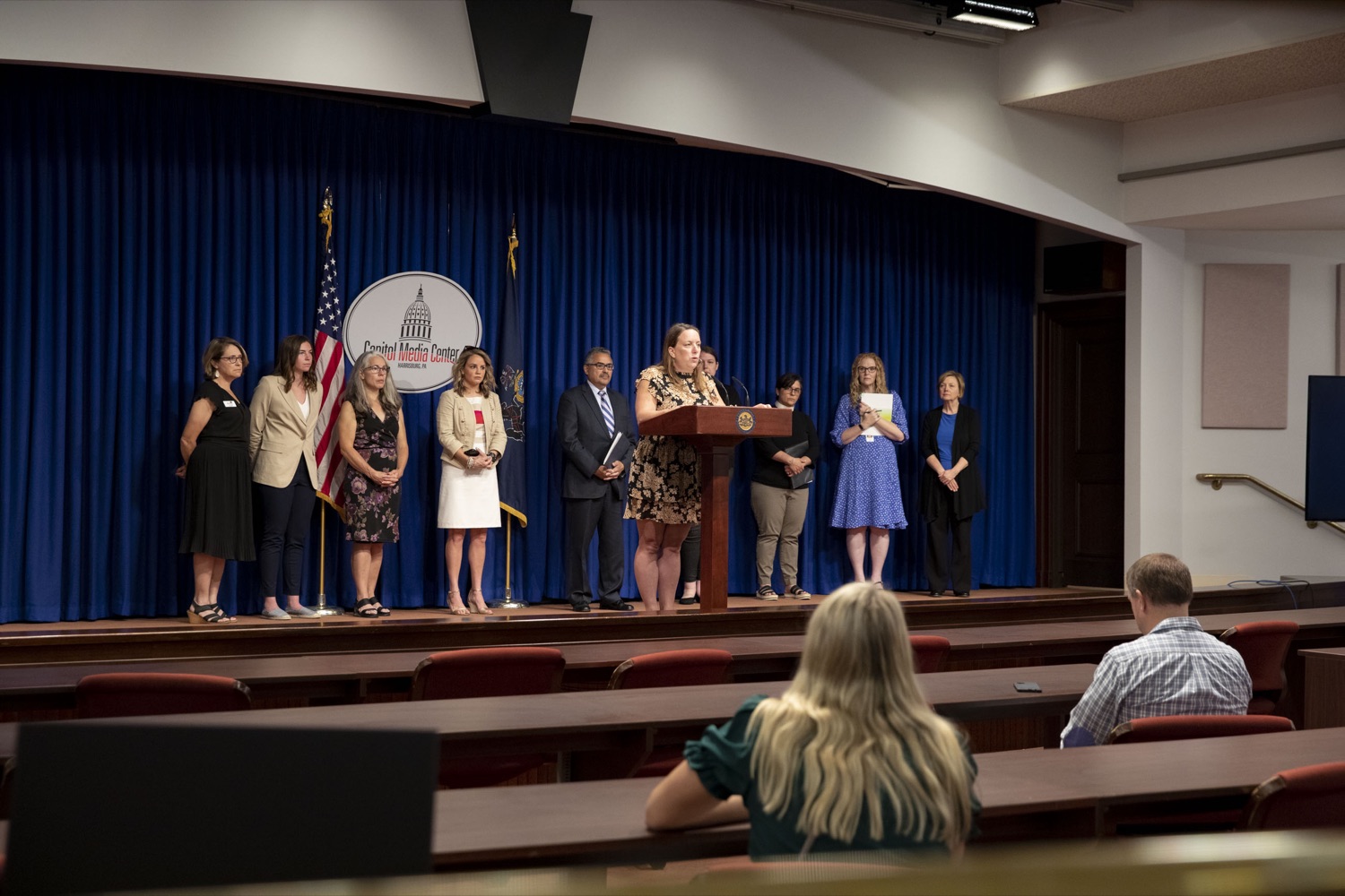 The Wolf Administration and anti-hunger advocates highlight proposed investments in food security of Pennsylvanias seniors and people with disabilities, in Harrisburg, PA on June 15, 2022. <br><a href="https://filesource.amperwave.net/commonwealthofpa/photo/20926_dhs_snap_02.jpg" target="_blank">⇣ Download Photo</a>