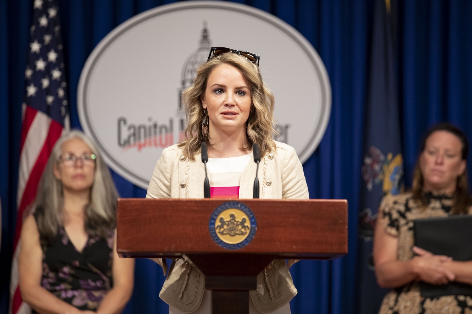 Jane Clements, CEO of Feeding PA, highlights proposed investments in food security of Pennsylvanias seniors and people with disabilities, in Harrisburg, PA on June 15, 2022. <br><a href="https://filesource.amperwave.net/commonwealthofpa/photo/20926_dhs_snap_11.jpg" target="_blank">⇣ Download Photo</a>