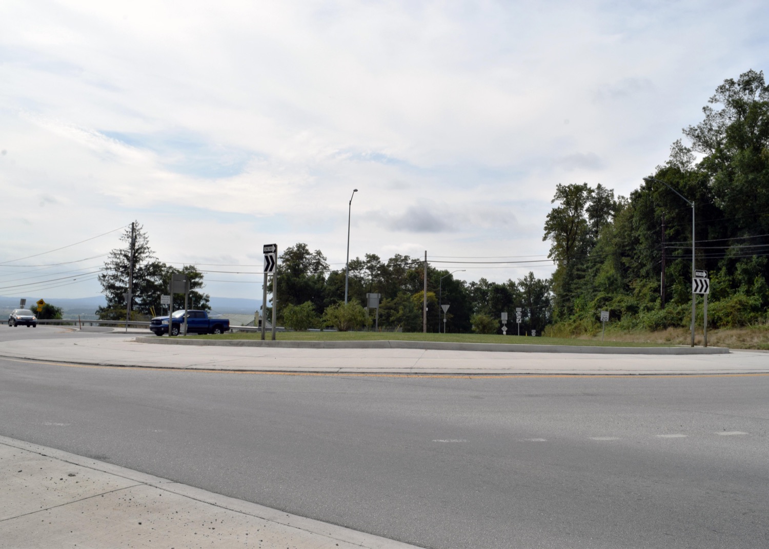 Route 34 (Spring Road), Route 1007 (Sunnyside Drive) and Mountain Road<br><a href="https://filesource.amperwave.net/commonwealthofpa/photo/22209_dot_roundabout_photo_7.jpg" target="_blank">⇣ Download Photo</a>