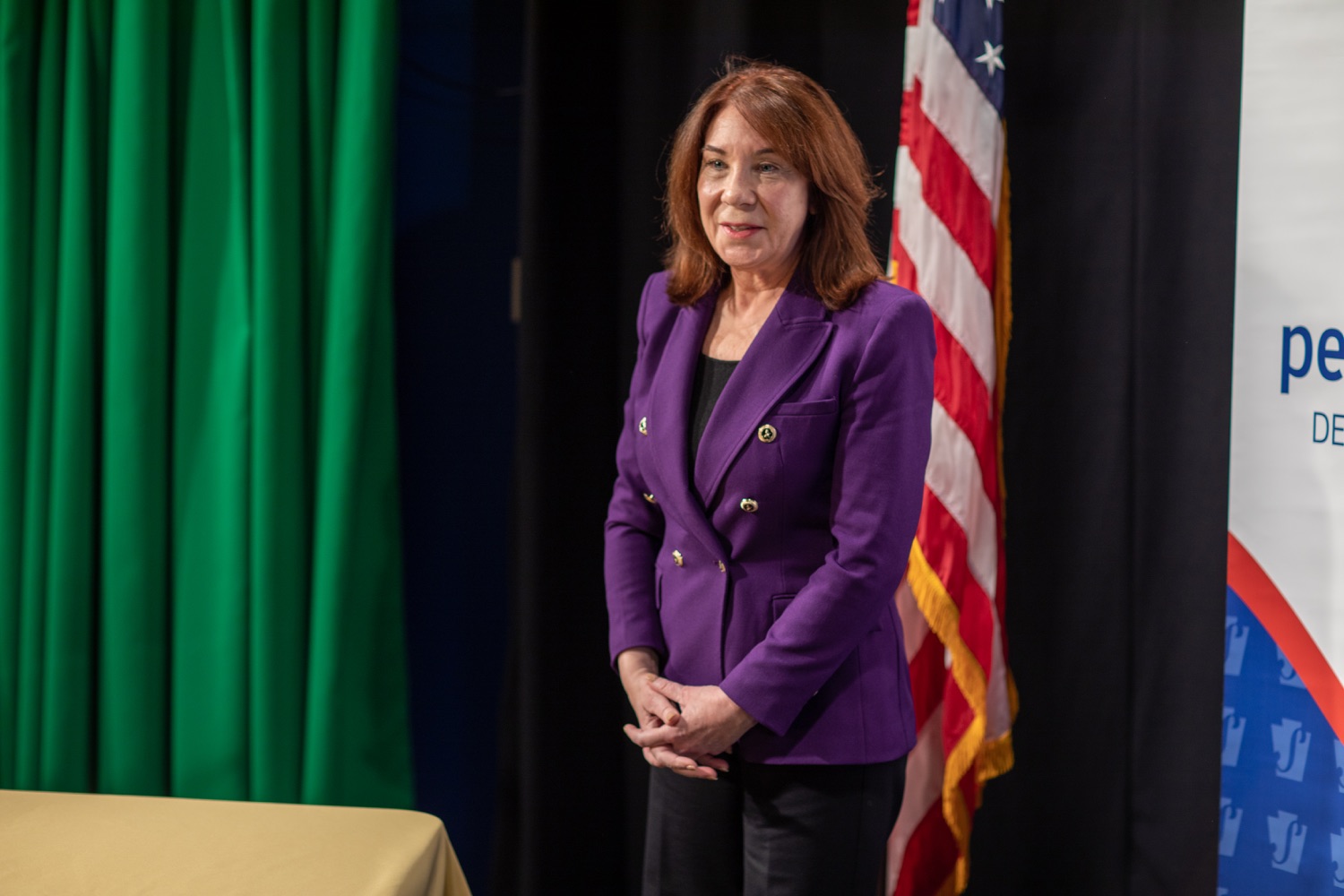 Executive Deputy Secretary Pam Iovino helps launch a statewide risk-limiting audit (RLA) of the 2022 midterm election by the rolling of 10-sided dice to generate the random 20-digit seed number counties will use to retrieve batches of ballots to be audited.<br><a href="https://filesource.amperwave.net/commonwealthofpa/photo/22366_DOS_AuditDice_06.jpeg" target="_blank">⇣ Download Photo</a>