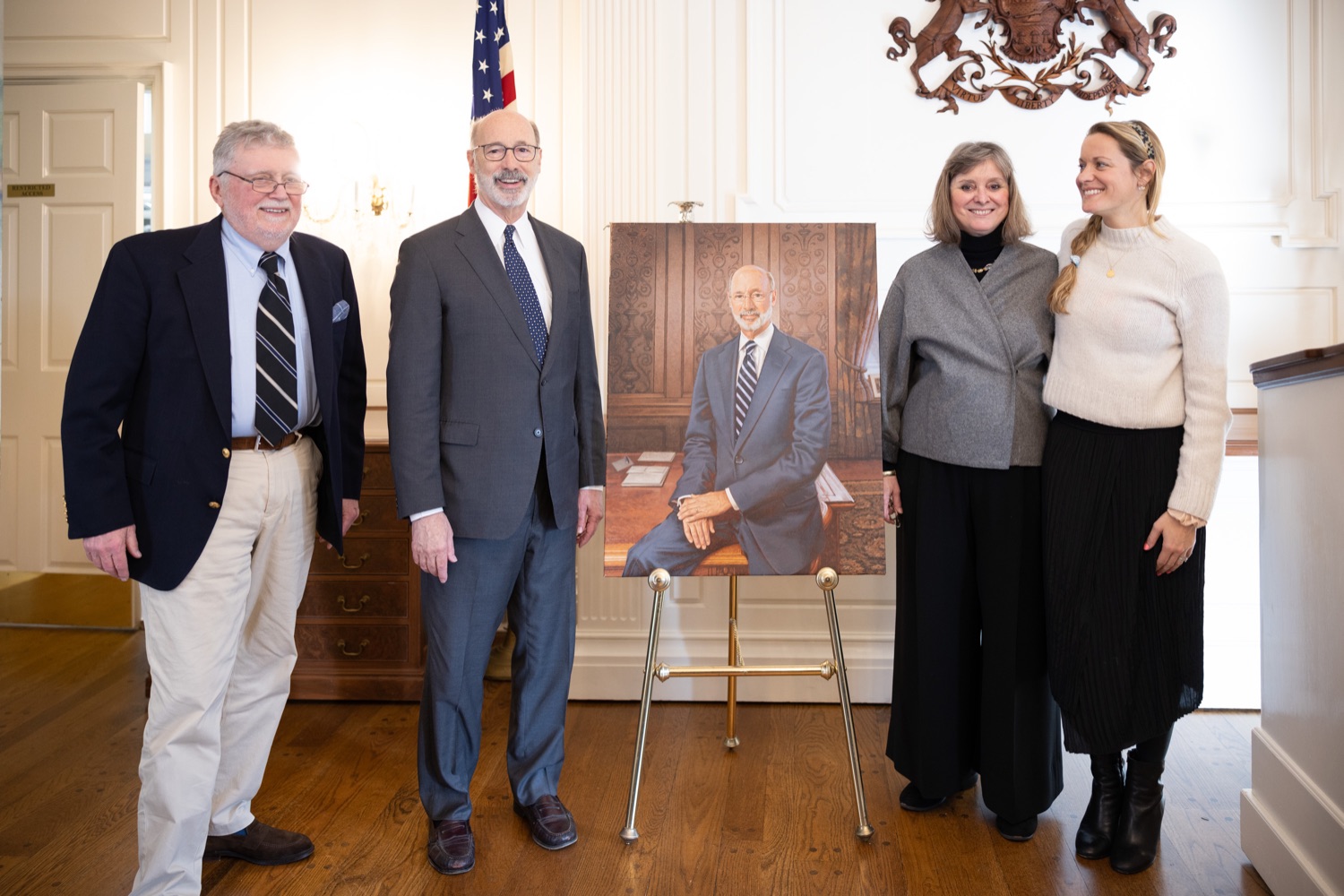 On January 10, 2023 at the Pennsylvania Governors Residence, Governor Wolf unveils his portrait that will hang in the Governors Office at the Pennsylvania State Capitol.  JANUARY 10, 2023 - HARRISBURG, PA<br><a href="https://filesource.amperwave.net/commonwealthofpa/photo/22524_gov_legacy_dz_011.JPG" target="_blank">⇣ Download Photo</a>