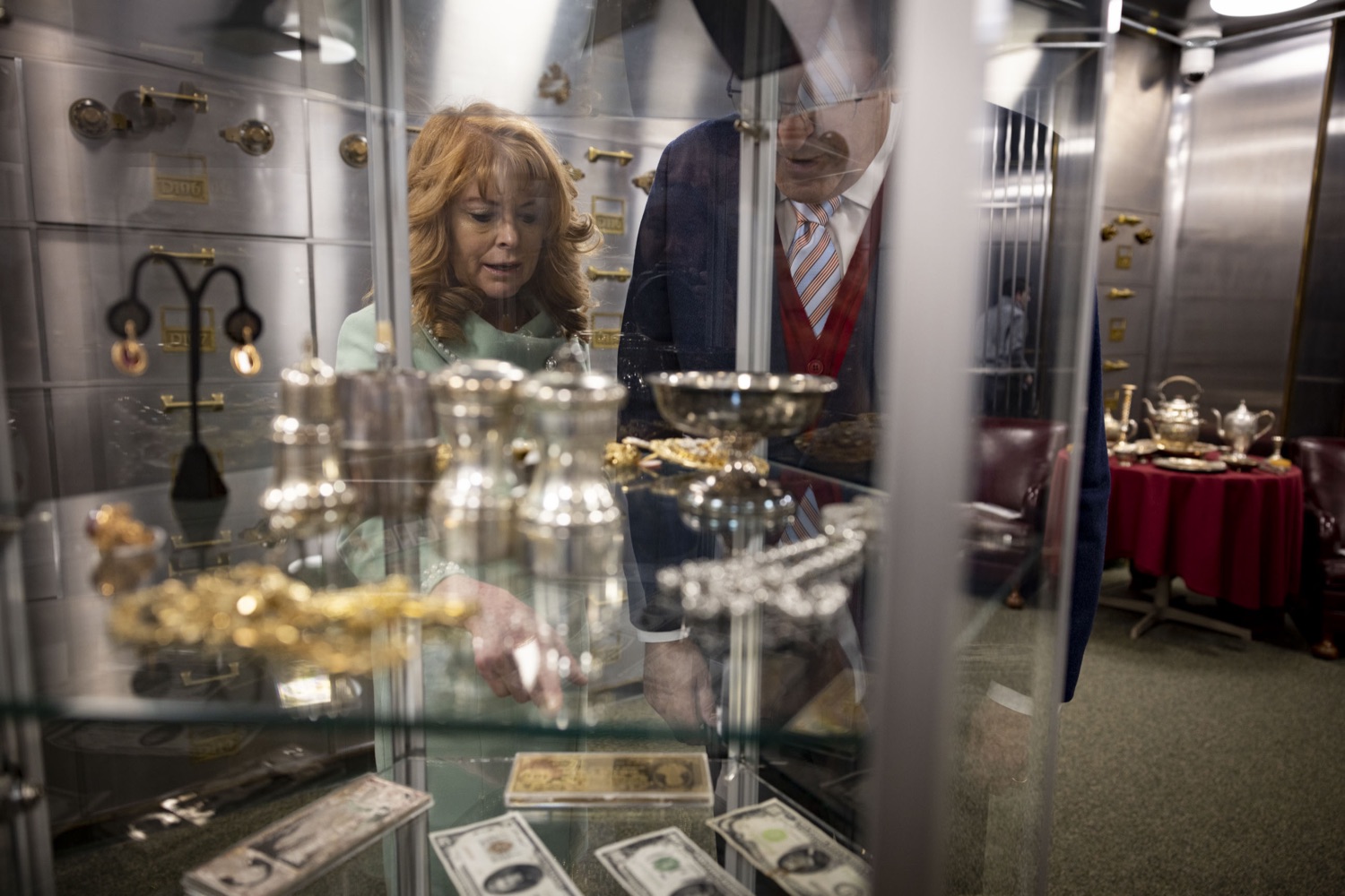 Pennsylvania Treasurer Stacy Garrity gives a tour of the Finance Building's historic vault, which stores tangible property reported to the Bureau of Unclaimed Property, including gold, collectibles, and military decorations, in Harrisburg, PA on March 15, 2023.<br><a href="https://filesource.amperwave.net/commonwealthofpa/photo/22711_treas_vault_cz_13.jpg" target="_blank">⇣ Download Photo</a>