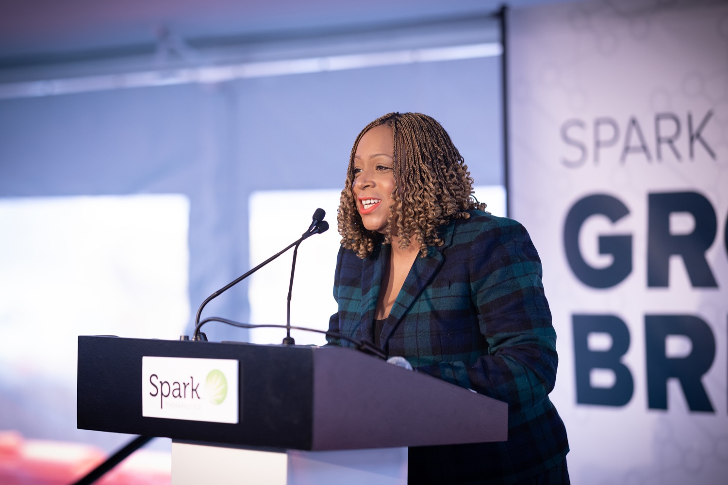 Jamie R. Gauthier Philadelphia City Councilmember speaks with the press.   Pennsylvania Governor Josh Shapiro participates in a groundbreaking for Spark Therapeutics at the future site of their new building, at 30th and Chestnut streets.  FEBRUARY 28, 2023 - PHILADELPHIA, PA<br><a href="https://filesource.amperwave.net/commonwealthofpa/photo/22728_gov_spark_dz_0006.JPG" target="_blank">⇣ Download Photo</a>