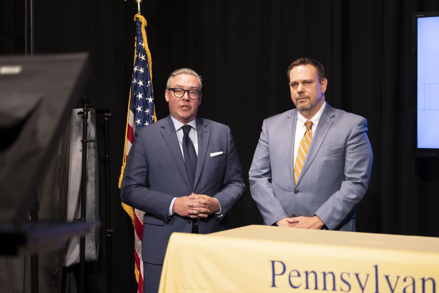 The Department of State kicks off Pennsylvania's Statewide Risk-Limiting Audit with a live-streamed dice roll, in Harrisburg, PA on May 25, 2023.<br><a href="https://filesource.amperwave.net/commonwealthofpa/photo/23163_dos_dice_roll_01.jpg" target="_blank">⇣ Download Photo</a>