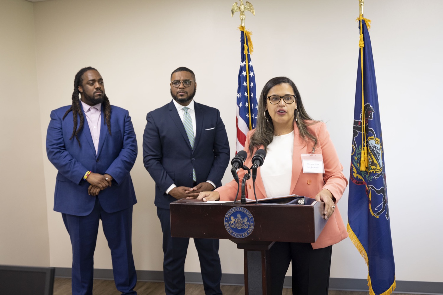 AliceAnne Frost, Executive Director of the York Community Resource Center, York Tec Centro, highlights the importance of adult workforce development, in Lancaster, PA on June 1, 2023.<br><a href="https://filesource.amperwave.net/commonwealthofpa/photo/23168_lg_tecCentro_cz_08.jpg" target="_blank">⇣ Download Photo</a>