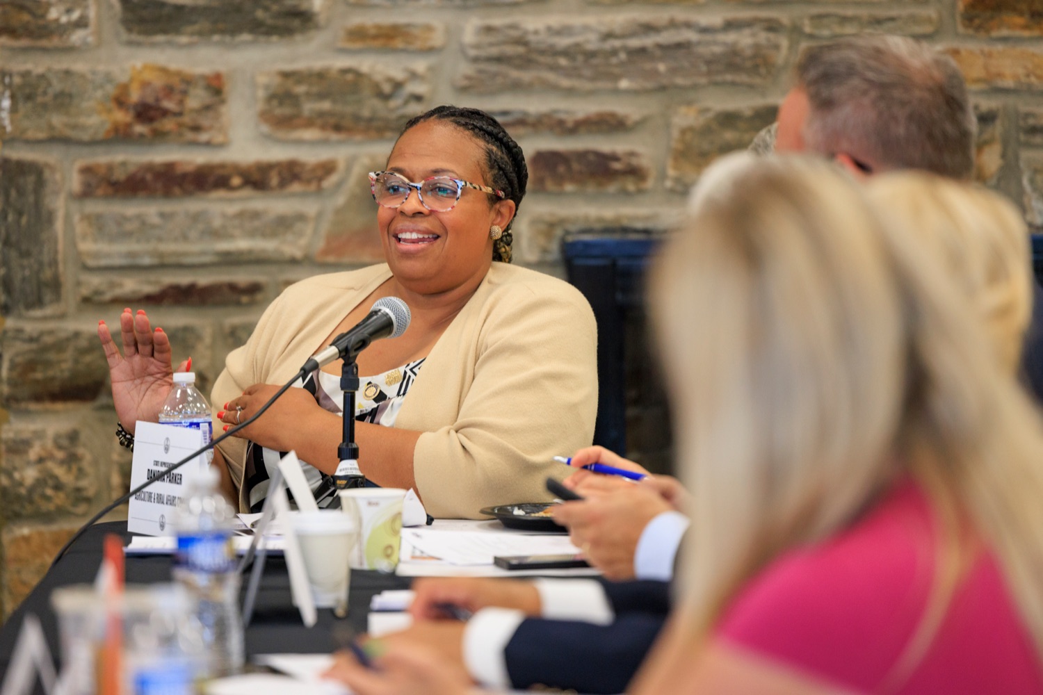House Agriculture and Rural Affairs Committee member Darisha K. Parker speaks during a joint hearing with the House Agriculture and Rural Affairs Committee and the Governors Invasive Species Council on invasive species in Pennsylvania at Temple Universitys Ambler Campus on Friday, September 8, 2023.<br><a href="https://filesource.amperwave.net/commonwealthofpa/photo/23666_AGRIC_Invasive_Species_NK_021.JPG" target="_blank">⇣ Download Photo</a>