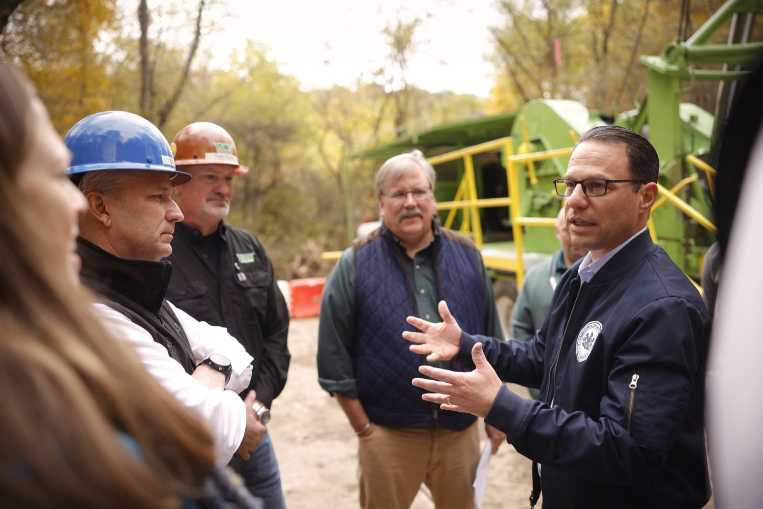 Governor Josh Shapiro, the PA Department of Environmental Protection (DEP), Environmental Defense Fund (EDF), and the Pennsylvania Environmental Council (PEC) highlighted the Shapiro Administration's historic work to cap and plug orphaned and abandoned oil and gas wells across Pennsylvania. OCTOBER 18, 2023 - BURGETTSTOWN, PA<br><a href="https://filesource.amperwave.net/commonwealthofpa/photo/23921_gov_100thwell_dz_005.JPG" target="_blank">⇣ Download Photo</a>