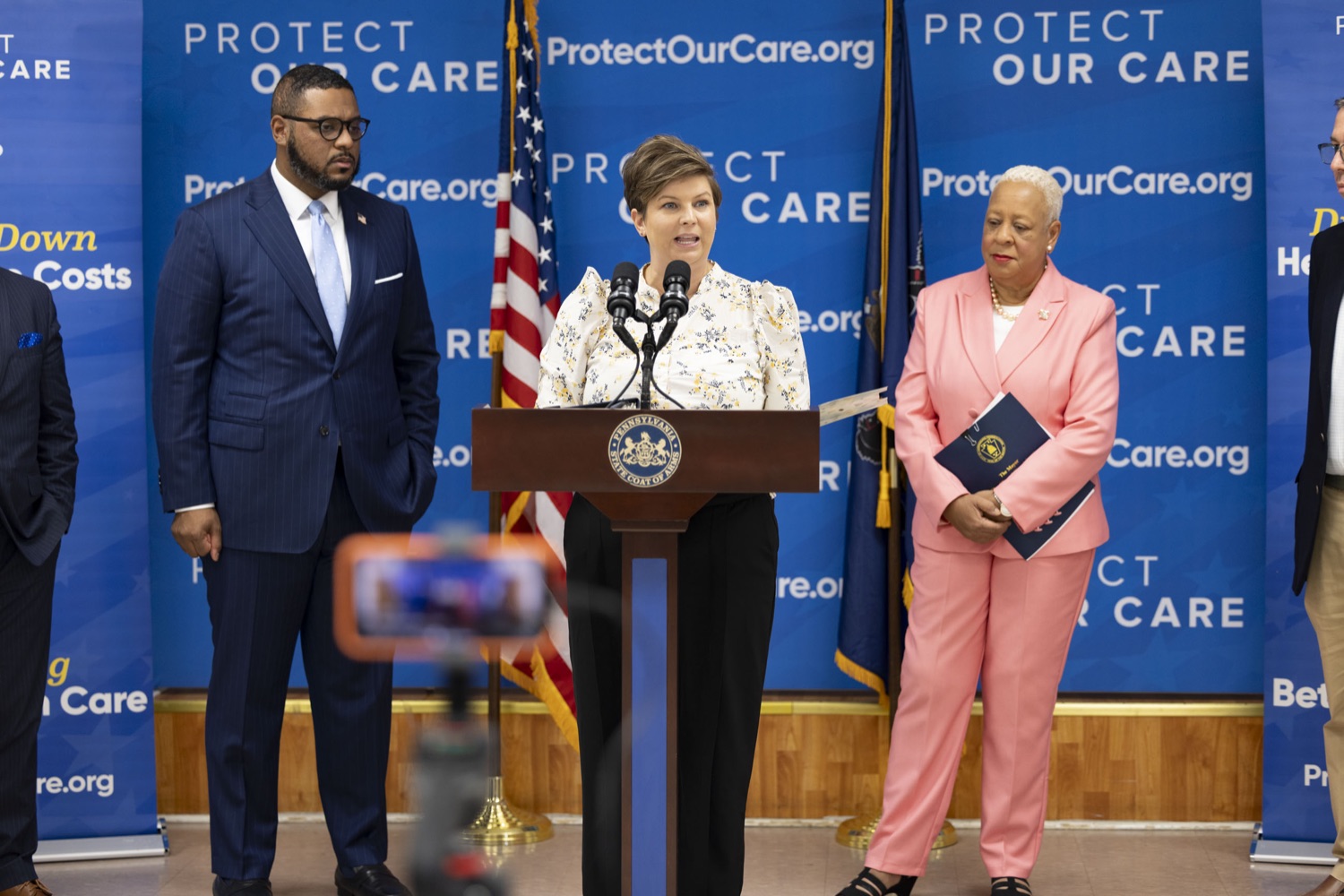 Kristi Martin, Senior Adviser at Centers for Medicare & Medicaid Services, highlights the importance of the new and upcoming benefits to seniors from the Inflation Reduction Act, in Harrisburg, PA on October 25, 2023.<br><a href="https://filesource.amperwave.net/commonwealthofpa/photo/23946_lg_medicareAutumn_15.jpg" target="_blank">⇣ Download Photo</a>