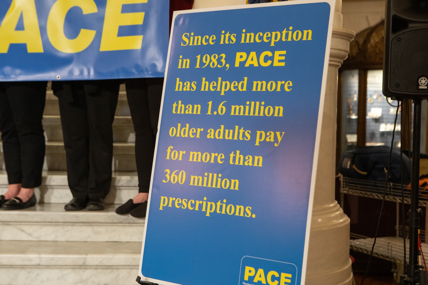 Pennsylvania Department of Aging Secretary Jason Kavulich is joined by state leaders and program staff to commemorate 40 years since the passage of legislation that created the Pharmaceutical Assistance Contract for the Elderly (PACE) Program...Since its inception in 1983, PACE has been offering low-cost prescription medication to qualified Pennsylvanians aged 65 and older and has served more than 1.6 million older adults..<br><a href="https://filesource.amperwave.net/commonwealthofpa/photo/23968_PDA_PACE_ERD_002.jpg" target="_blank">⇣ Download Photo</a>