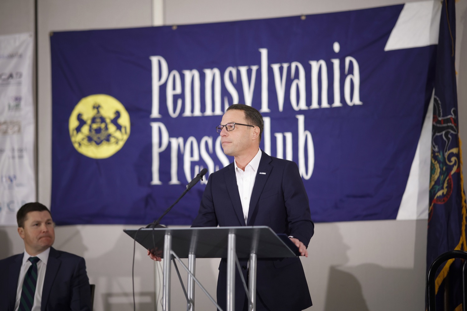 Governor Josh Shapiro delivered remarks at the Pennsylvania Press Club's November 2023 luncheon in Harrisburg.  NOVEMBER 20, 2023 - HARRISBURG, PA<br><a href="https://filesource.amperwave.net/commonwealthofpa/photo/24105_gov_papressclub_dz_0009.JPG" target="_blank">⇣ Download Photo</a>