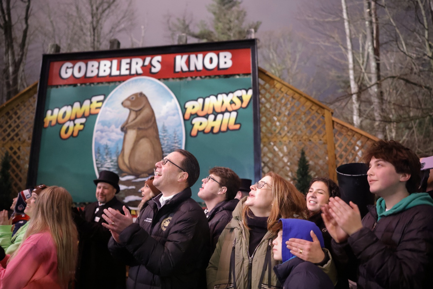 Pennsylvanias very own world-famous groundhog Punxsutawney Phil predicted an early spring after not seeing his shadow this morning at Gobblers Knob in Punxsutawney  marking the 21st time Phil has not seen his shadow during the 138-year-old tradition. Governor Josh Shapiro and Department of Community and Economic Development (DCED) Secretary Rick Siger were in Punxsutawney this morning, for the second year in a row, as Phil made his annual prediction. The Governor and his Administration understand the importance of the travel and tourism industry, which serves as a powerful economic engine in every corner of the Commonwealth.  FEBRUARY 02, 2024 - PUNXSUTAWNEY, PA<br><a href="https://filesource.amperwave.net/commonwealthofpa/photo/24181_dced_groundhogday2024_dz_0004.JPG" target="_blank">⇣ Download Photo</a>