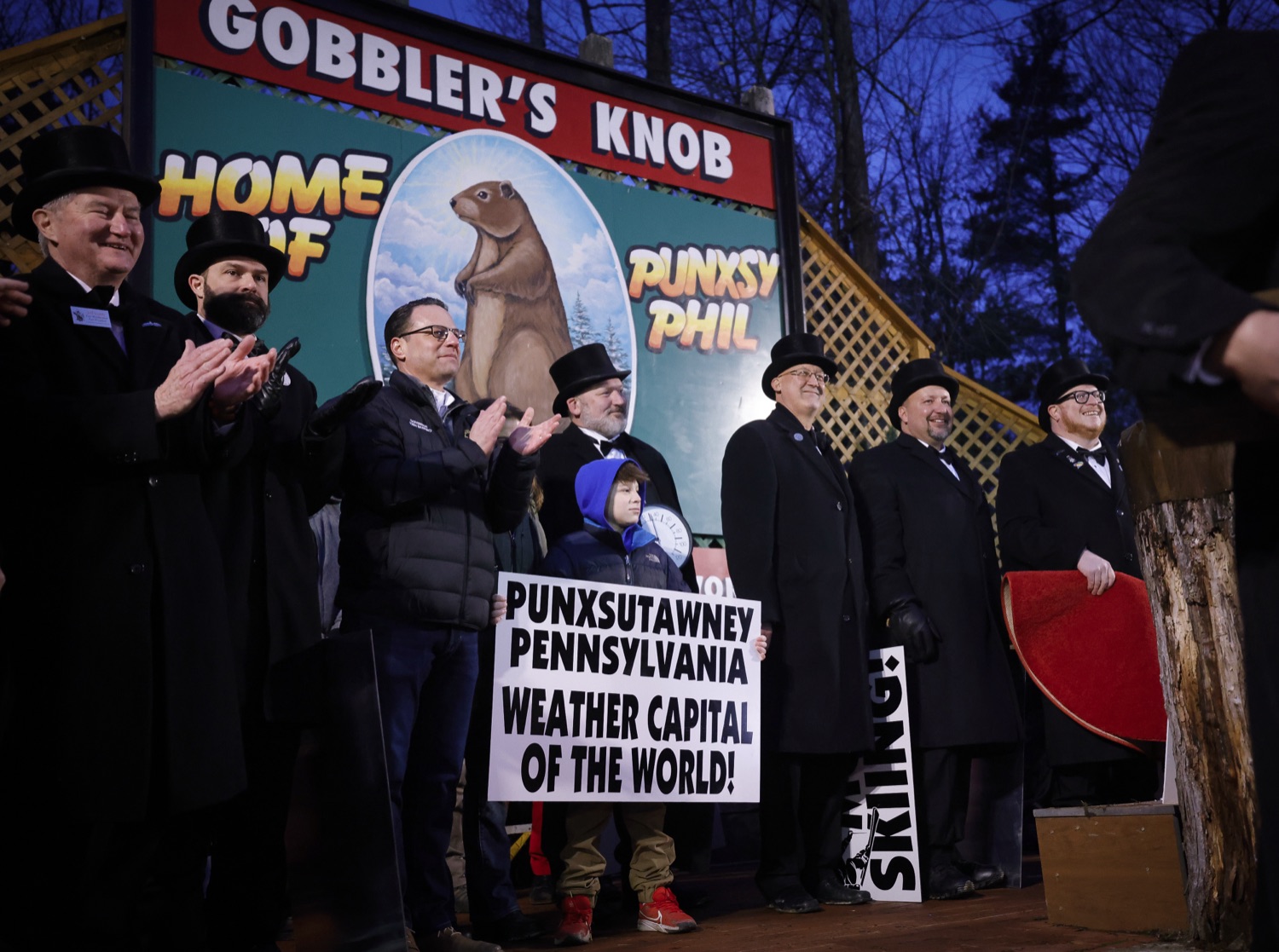 Pennsylvanias very own world-famous groundhog Punxsutawney Phil predicted an early spring after not seeing his shadow this morning at Gobblers Knob in Punxsutawney  marking the 21st time Phil has not seen his shadow during the 138-year-old tradition. Governor Josh Shapiro and Department of Community and Economic Development (DCED) Secretary Rick Siger were in Punxsutawney this morning, for the second year in a row, as Phil made his annual prediction. The Governor and his Administration understand the importance of the travel and tourism industry, which serves as a powerful economic engine in every corner of the Commonwealth.  FEBRUARY 02, 2024 - PUNXSUTAWNEY, PA<br><a href="https://filesource.amperwave.net/commonwealthofpa/photo/24181_dced_groundhogday2024_dz_0022.JPG" target="_blank">⇣ Download Photo</a>